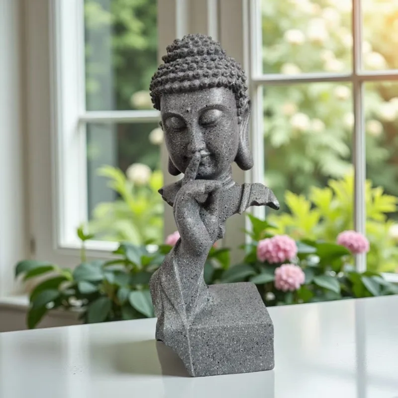 

Shakyamuni Buddha Statue Home Decoration Living Room Chinese Tea Room Buddha Statue Decoration Decoration