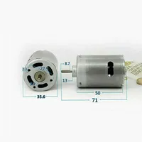 Japan MABUCHI RS-540SH-7522 Motor DC 6V-12V 30000RPM High Speed High Power Threaded Shaft With Cooling Hole for Electric Tools