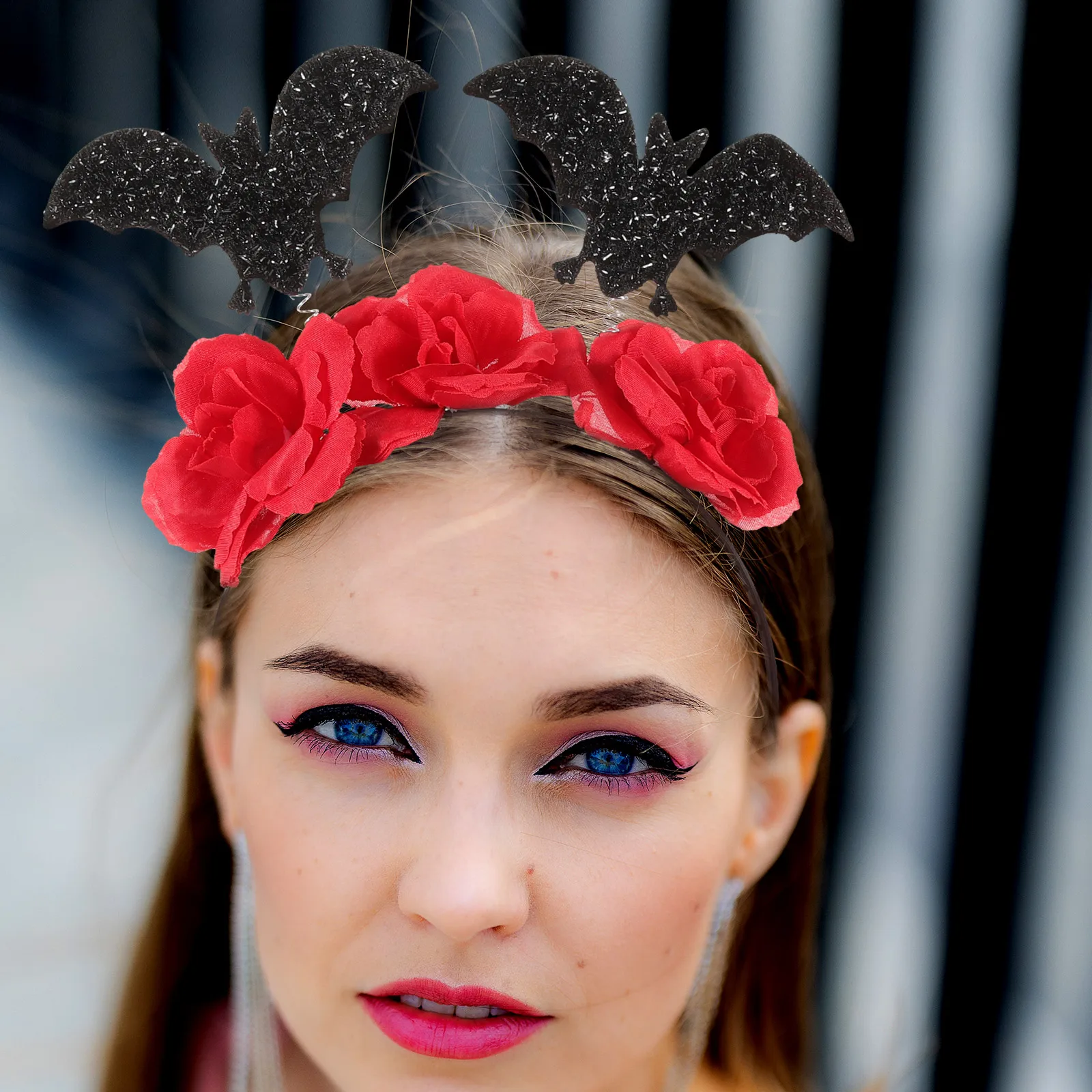 

Black Spider Headb Halloween Hair Accessories Women Bat Hoop Decorations Plastic Costume Adult Party Hairstyle Easy Storage Long