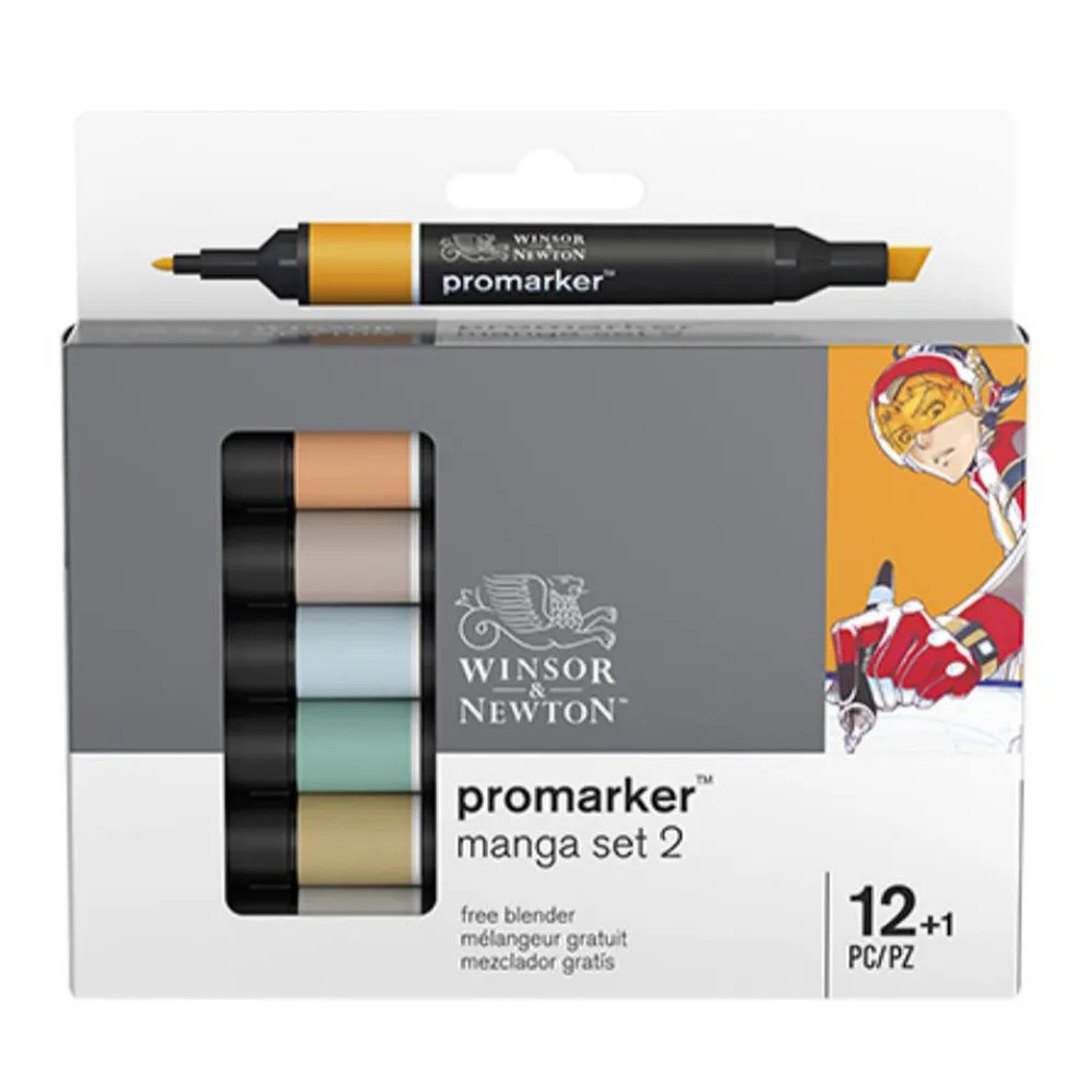 WINSOR & NEWTON Alkoholbasierte Promarker 6/12/24/48/96 Farben Set Doppelspitzen-Markerstifte Design Pro Marker für Künstler – Detail 34