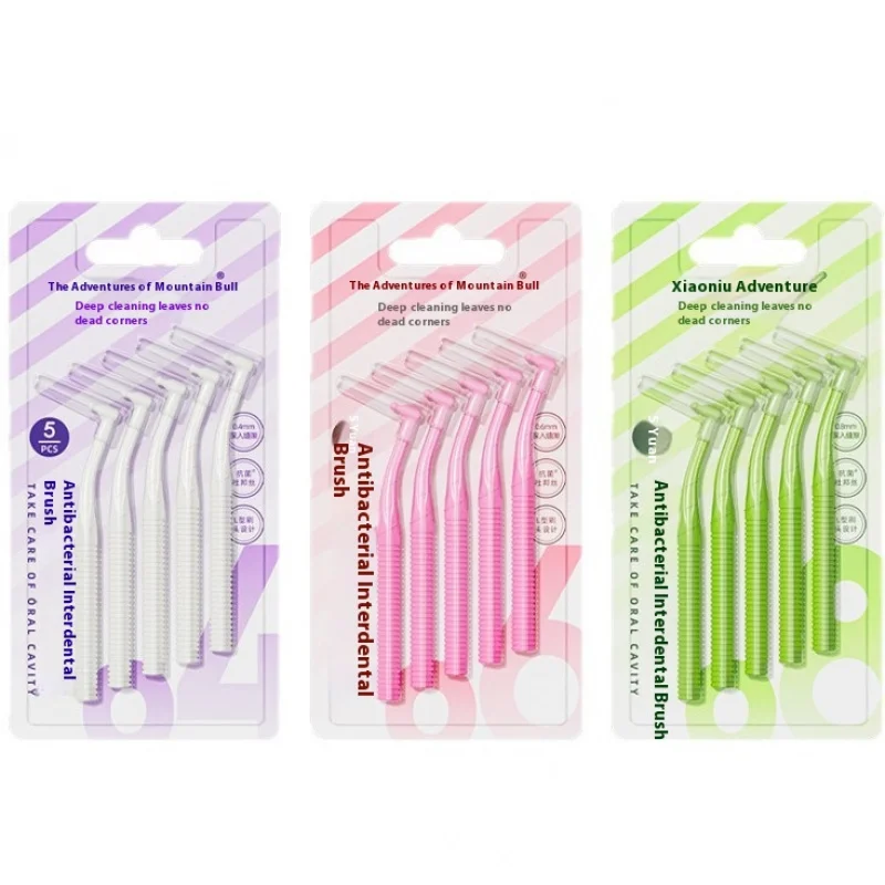 فرشاة DuPont المضادة للبكتيريا، فرشاة احترافية للعناية بالفم بين الأسنان، فرشاة تقويم الأسنان بين الأسنان 5 دعم