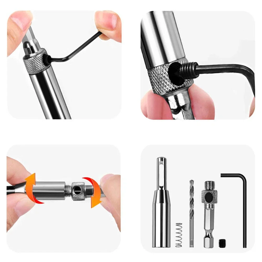 

Center Drill Bit Hexagonal Hinge Drill Bit Hex Shank Drill Bit For Professional Use Carpentry Diy Projects