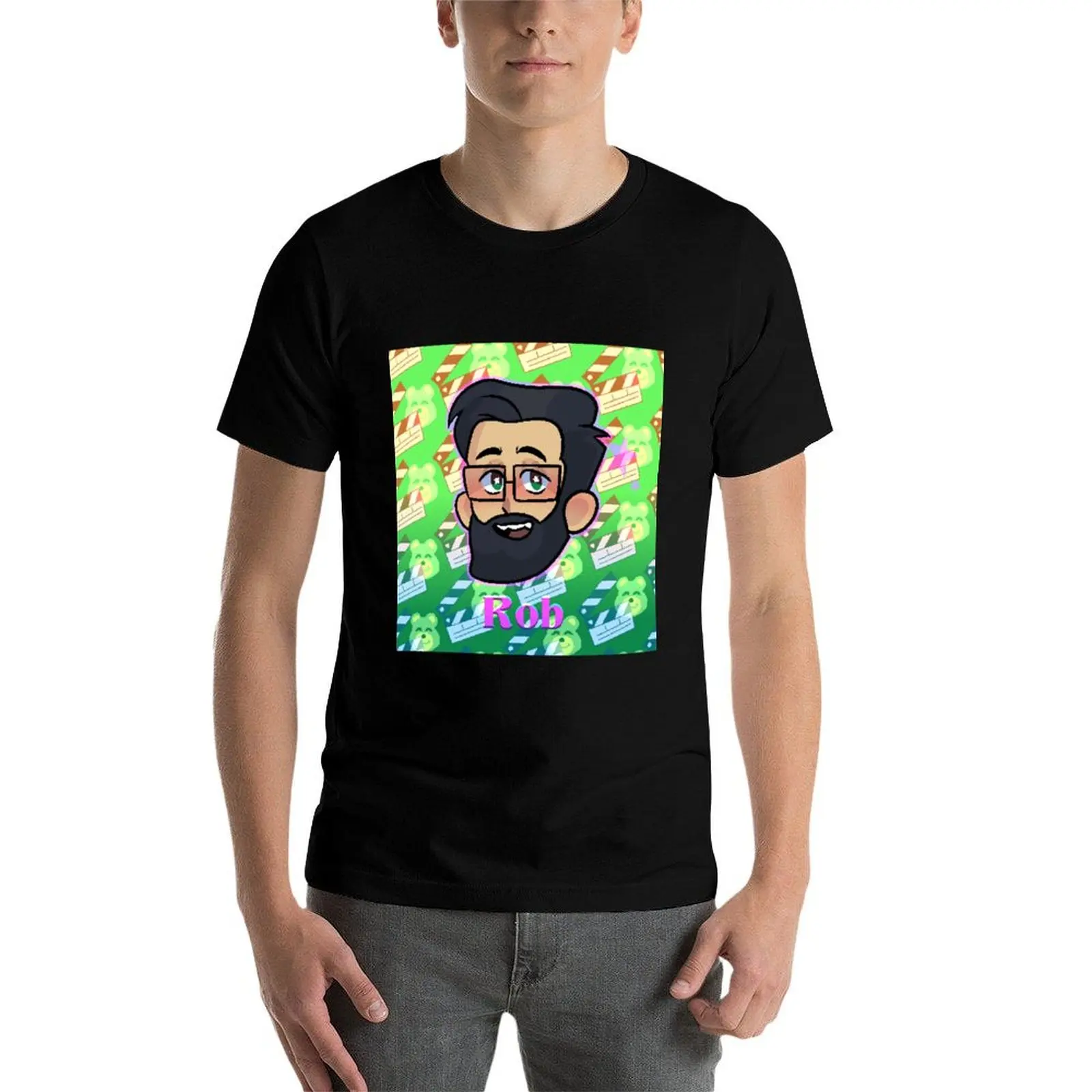 روب لوندكوست ديسكورد تي شيرت صغير رجل تي شيرت الصيف تي شيرت للرجل حزمة القطن تي شيرت مصمم تي شيرت