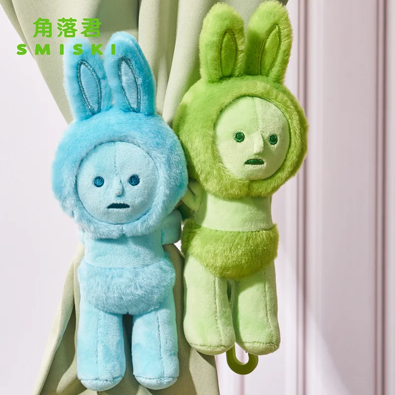 Smiski Strap Doll Pendant 2024 New Plush Stuffed Doll Toys Car Hanging Decoration Backpack Doll Ornament Kids Birthday Gift