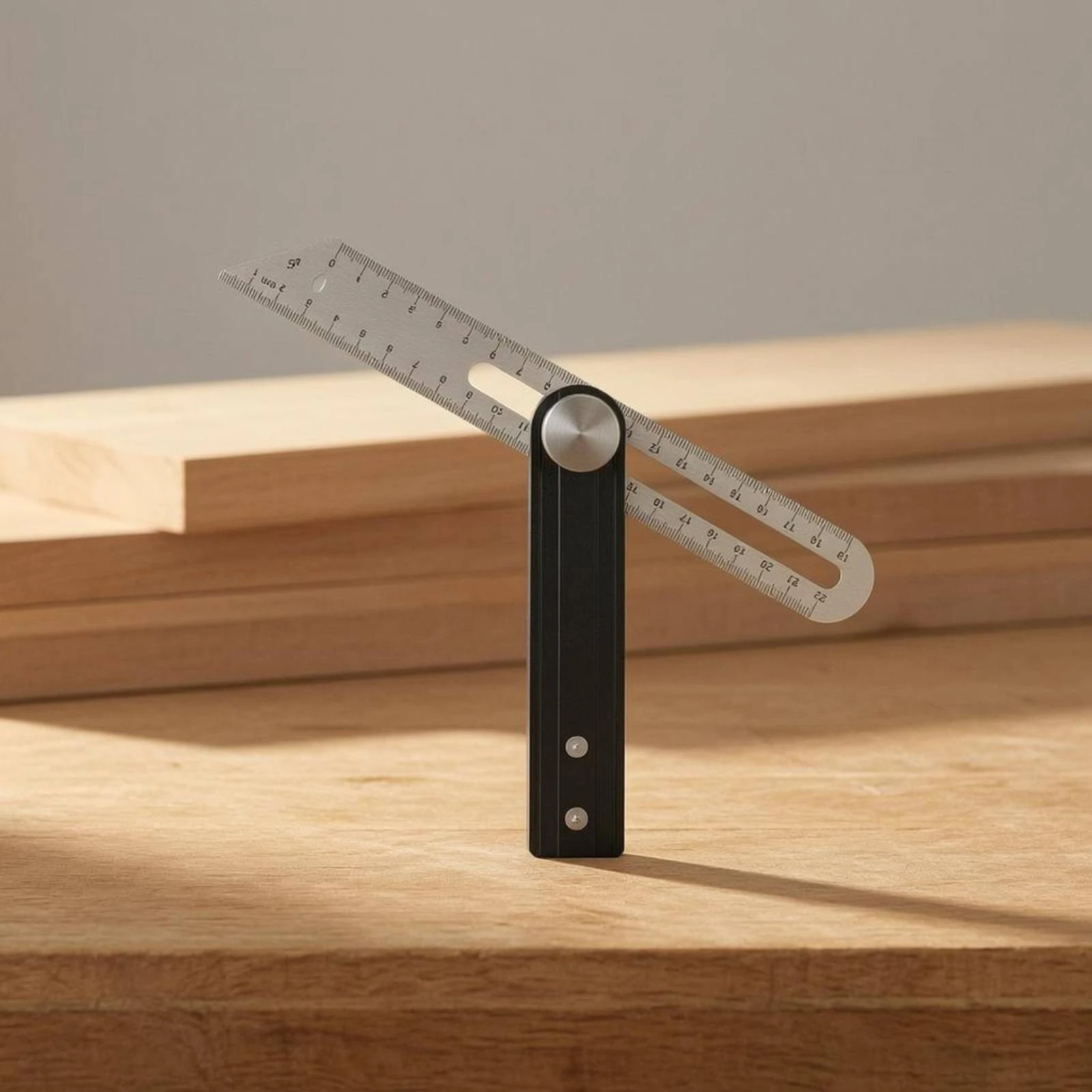 

Adjustable Angle Ruler Aluminum Alloy Handle Adjustable T-Shaped Ruler Woodworking Angle Ruler Locking Joint Woodworking Layout