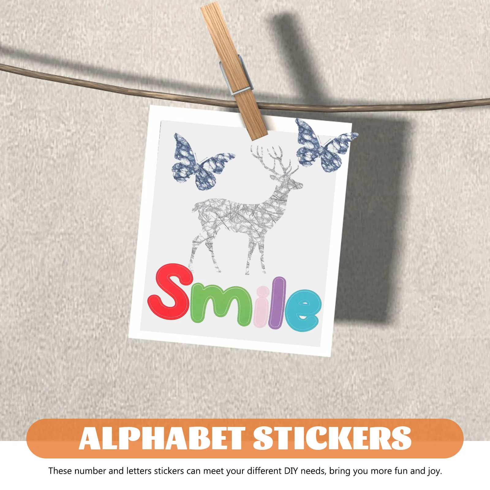 Stiker Huruf Angka Warna-warni Label Alfabet Untuk Kerajinan Scrapbooking Dekorasi Diy Stiker Alfabet Berwarna