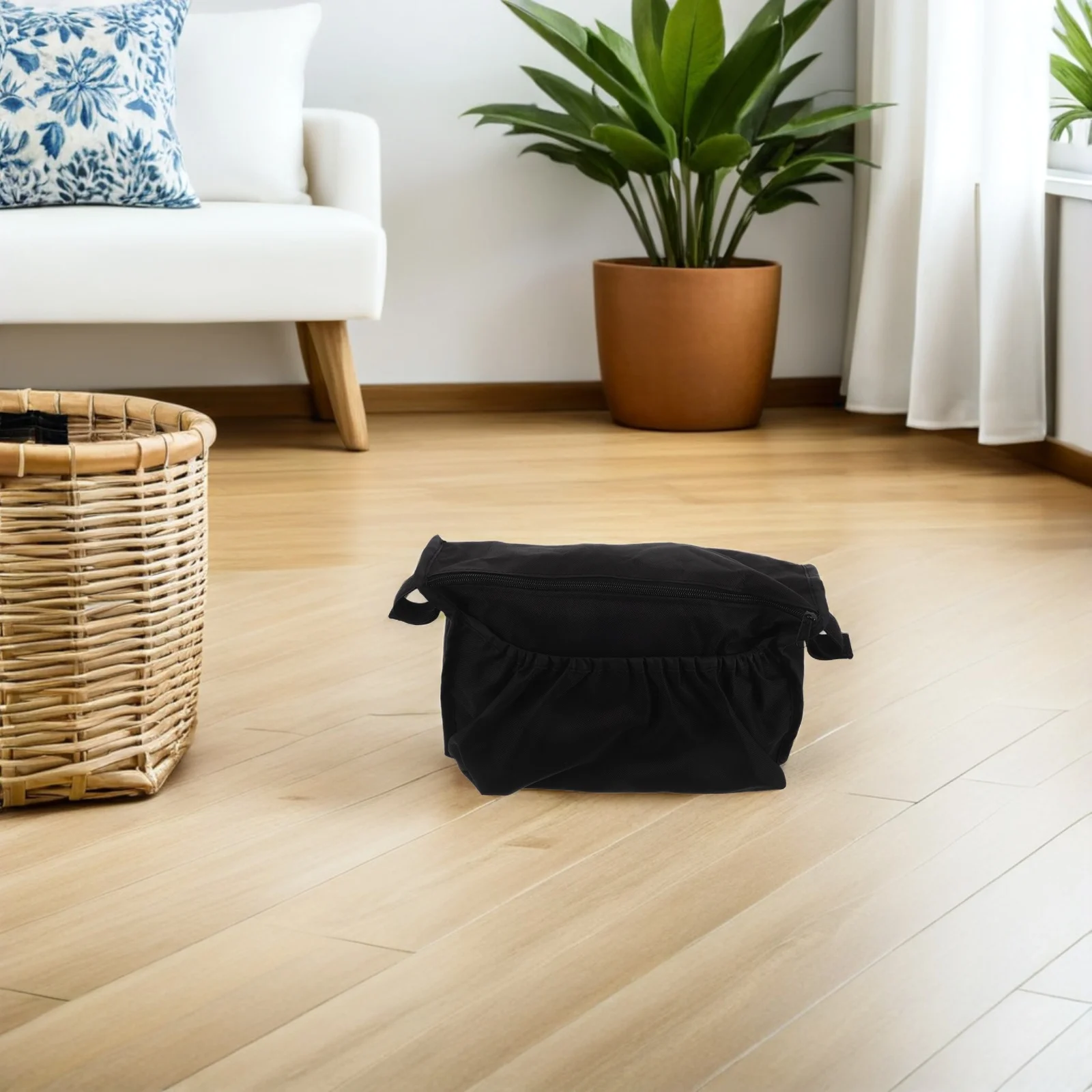 Baby Stroller Organizer Bag Large Capacity Oxford Storage Basket For Diapers Wipes Universal Travel Essential Accessory