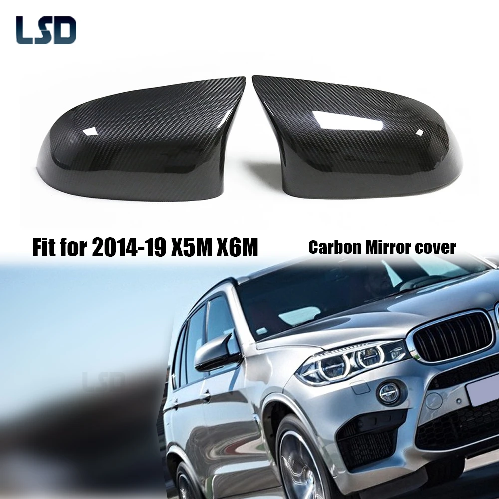 

MP Style For BMW 2014-19 X5M F85 X6M F86 Dry Carbon Fiber Replace Rear View Side Mirror Cover Forged Caps Racing Performance
