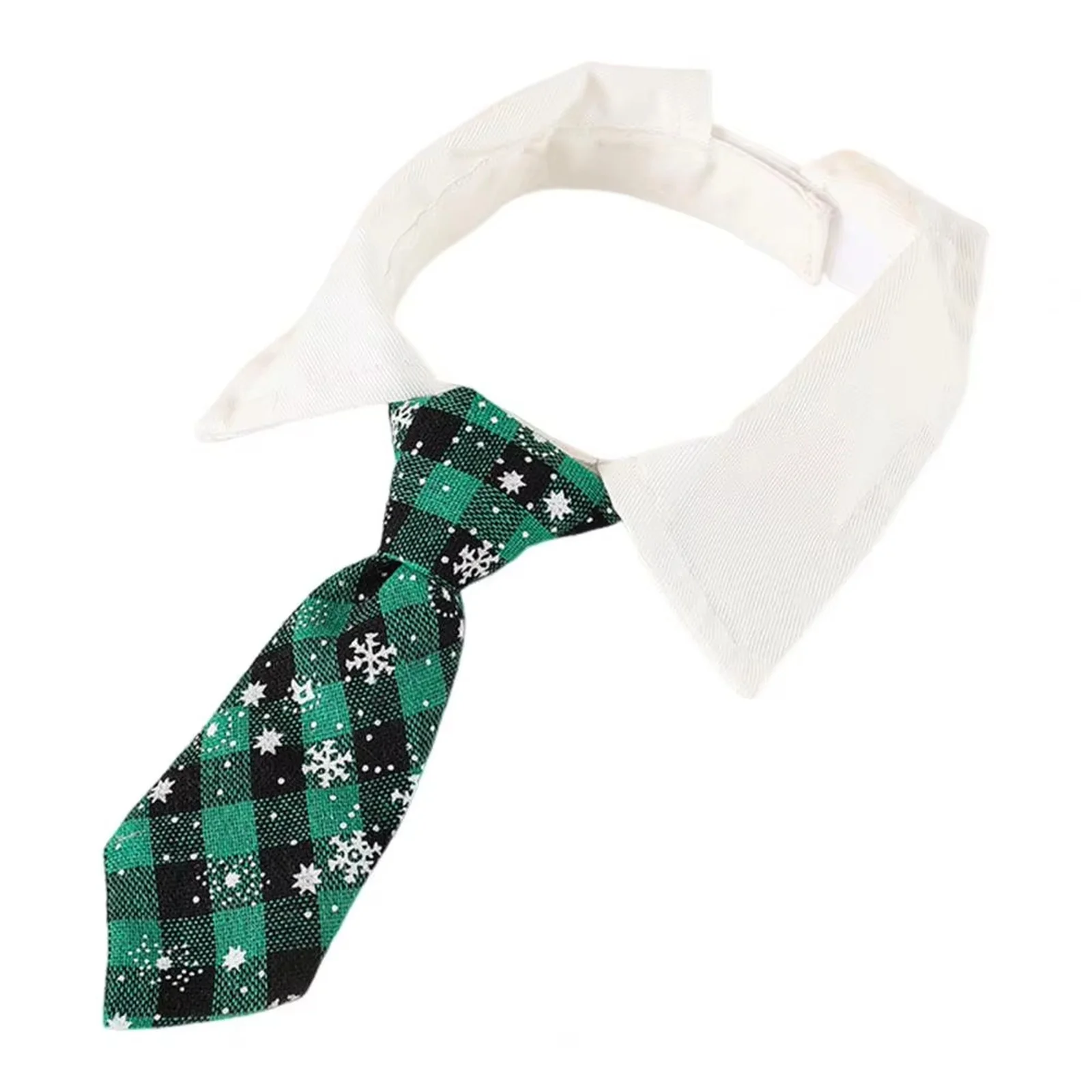 Corbata para Gato, corbata a cuadros con copos de nieve, traje para gato, bufanda, corbata para perro de estilo británico, accesorios para perros, corbata de utilería para juegos de rol para mascotas