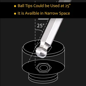 Extra long hexagonal stanley-chave, allen key, t-handle, hexagonal key, t-bar, long key, 2mm, 2.5mm, 3mm, 4mm, 5mm, 6mm, 7mm, 8mm, 1 pc 8 Main Sales Stanley Tools - №5