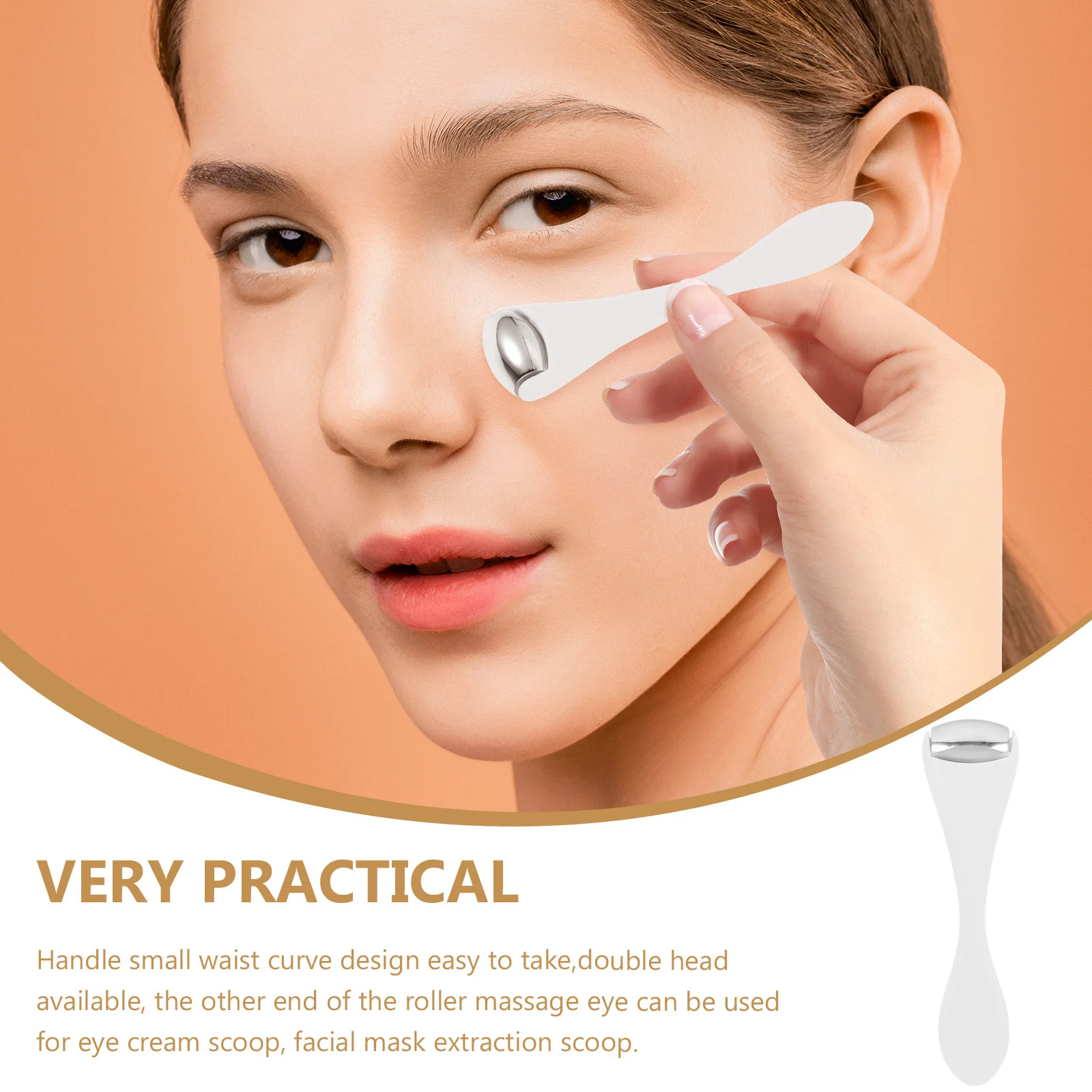Face Massage Cream Spoon Massager Tool For Reducing Eye Bags Puffiness Small Lightweight Beauty Device Eye Cream