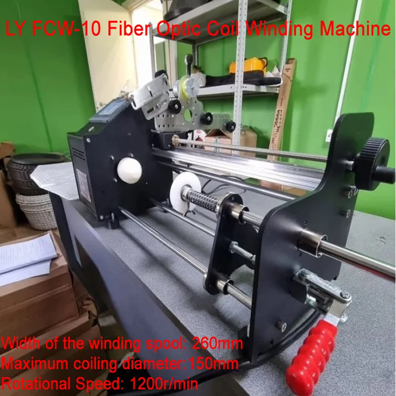 

LY FCW-10 100-240 В машина для намотки оптоволоконных катушек, длина 10 км, катушка в рулоне, максимальная ширина 260 мм, диаметр 150 мм, совместимая с 0,025 мм