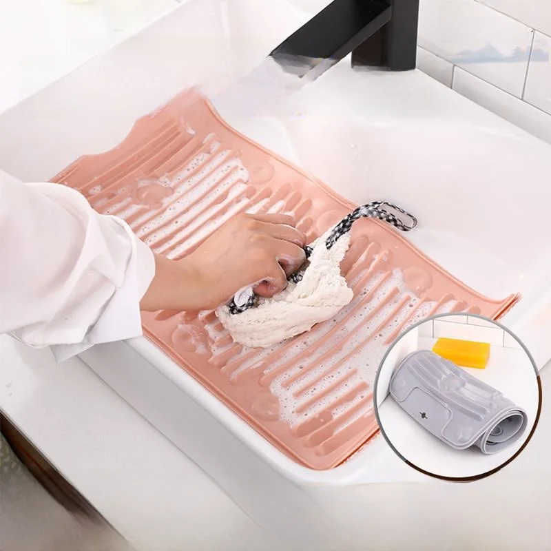 

New Silicone Laundry Board Home Use New Style Washing Board Kneeling Punishment Laundry Mat Hand Wash Tool Laundry Tools