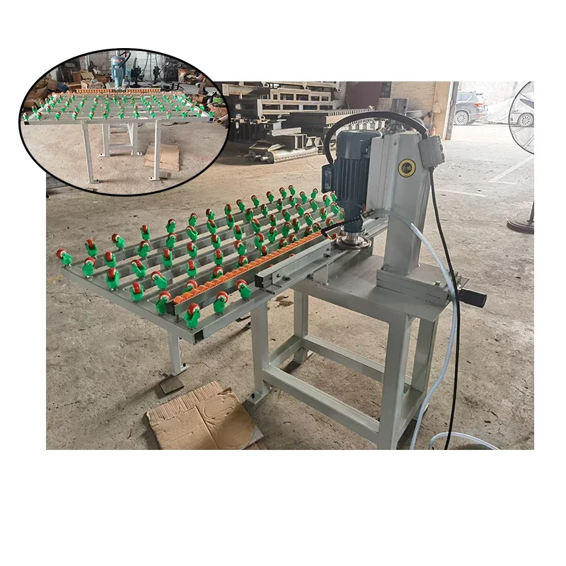 

Простая стеклянная шлифовальная машина с одной головкой. Прямая стеклянная шлифовальная машина с одной головкой. Машина с круглым краем полого стекла.