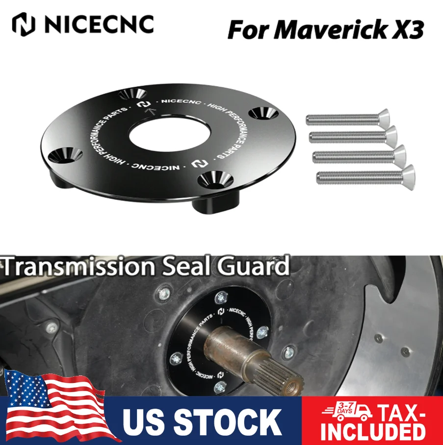 

NICECNC X3 Transmission Seal Guard Aluminum For Can Am Maverick X3 Max R RR 4x4 Turbo DPS Anodization CNC-machined UTV Accessory