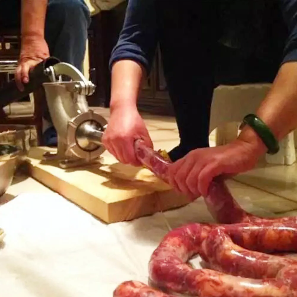 Tripa para Salchichas de 1-30 Metros, Ancho 47mm, Diámetro 30mm, para Carne, Jamón, Salchicha Ahumada, Salchicha Preservada, Barbacoa, Herramientas de Cocina