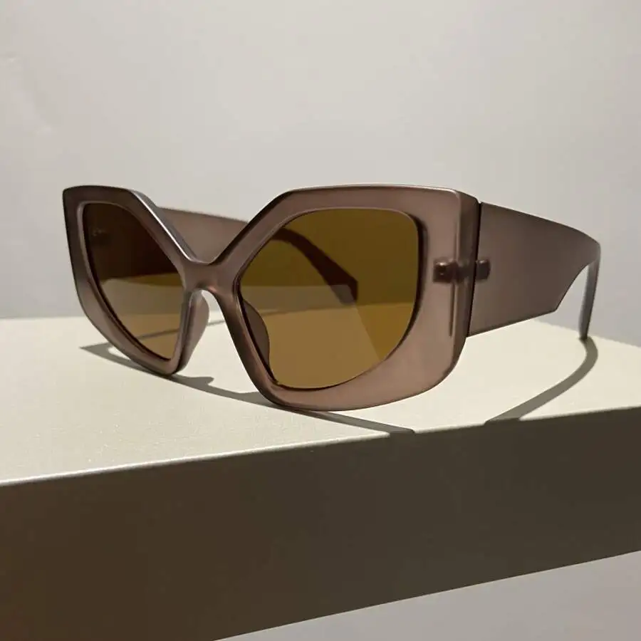 

Retro Cat Eye Irregular Oversized Sunglasses For Adults Y2K Fashion Decorative Eyewear