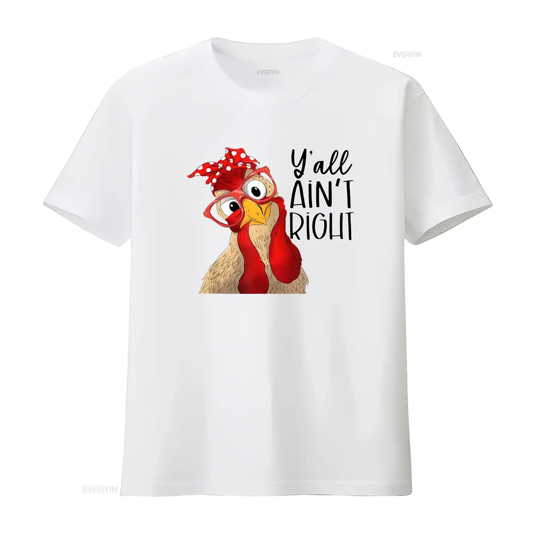 Yall Aint Right Y'all Ain't Chicken Dealer T Shirt  vintage Washed streetwear Stretched Unisex Top For Everyday Wear graphic