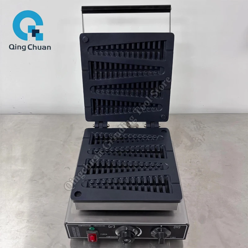 Tree Shape Waffle Maker Non Stick Professional Commercial Electric Stainless Steel Snack Equipment Pine Tree Waffle Machine