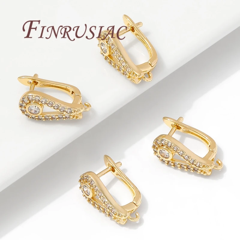 18 Karat vergoldet, antiallergische Ohrringhakenverschlüsse, Zubehör für Schmuck, Befestigungselemente, Ohrhaken, Ohrringe, Zubehör – Detail 15