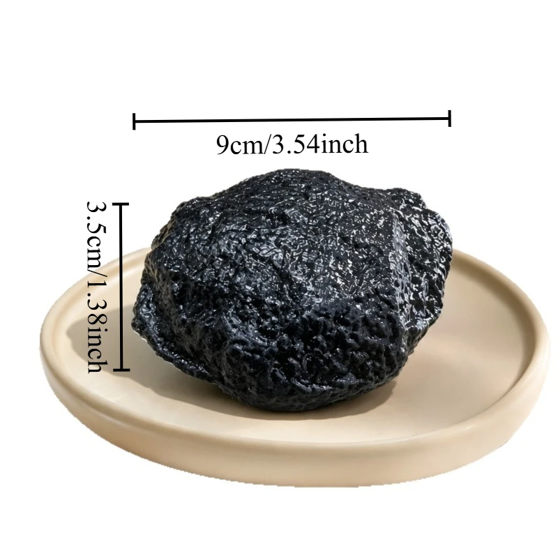 Stone‑Shaped Crunchy Squishy Shapeable Sound‑Making Stress Relief Fidget Toy Filled Pinch Toy Desktop Ornament for Adults Only