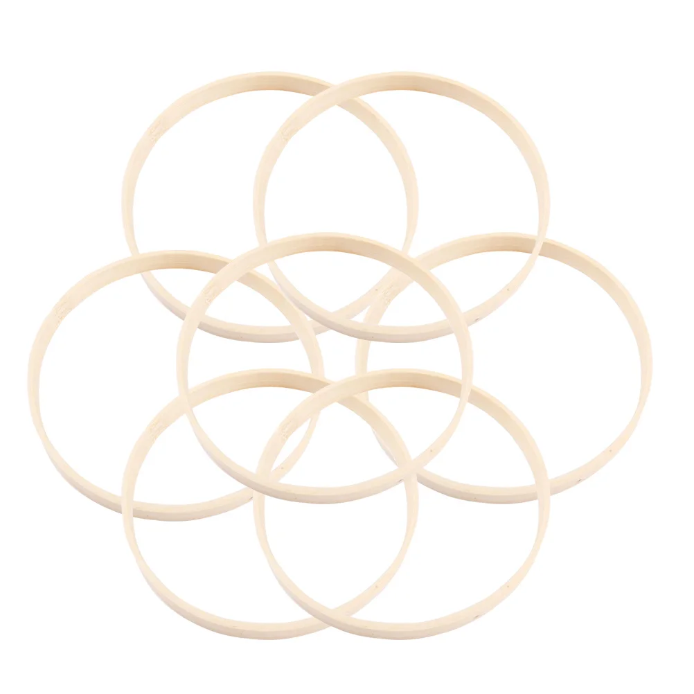 10 قطعة 20 سنتيمتر قطر الخيزران زاك حلقة الجدار الشنق الاكسسوارات الحرفية Diy بها بنفسك ماندالا ديكور زاك اكسسوارات الخيزران #4