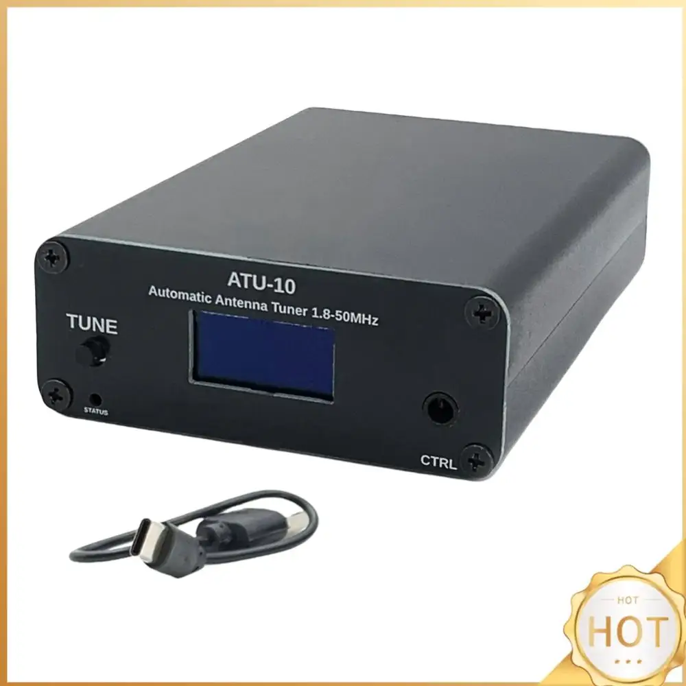 ATU10 QRP Antennetuner 1-15W Antenne Automatische tuner 1,8-50MHz 0,91 inch OLED-display