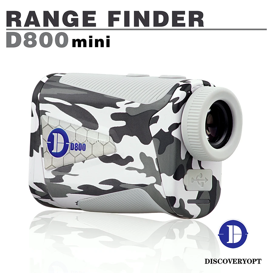 Discovery new mini range finder D800 hunting equipment 800m with rechargeable battery