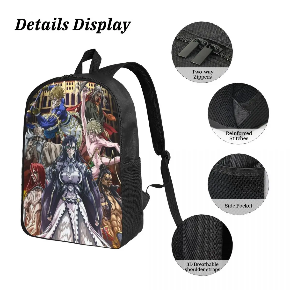 3 قطعة سجل حقيبة الظهر Ragnarok merch مجموعة لصبي فتاة صناديق رصاص مجموعات أكياس الكتب مع صندوق الغداء لطلاب المدارس Daypack