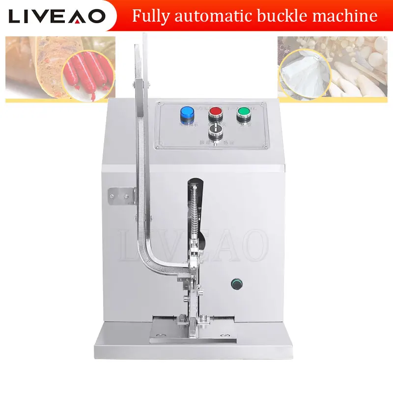 

U Type Aluminium Buckle Clipping Machine Electric Sausage Clipper Machine Fruit Mesh Bag Clipping Machine