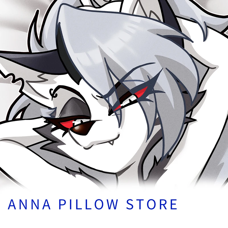 Loona Furry Dakimakura Cover Anime Vivienne Medrano Helluva Boss Double-Sided Print Pillowcase Life-Size Body Pillow