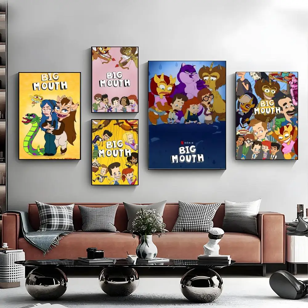 Vivid Mouths Poster Canvas Wall Art Poster Decorative Mural Home Decor Gift Unframed