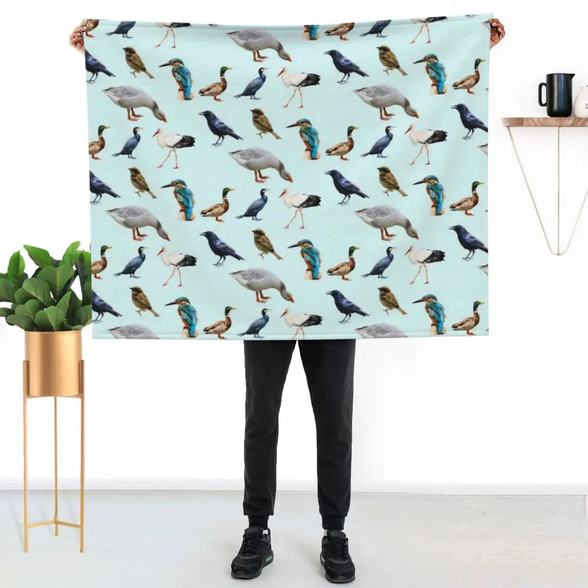 Bird collection Throw Blanket halloween warm for winter For Sofa Thin Plaid on the sofa Thermals For Travel Furrys Blankets