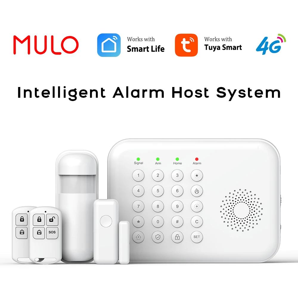

Tuya Smart Life GSM Alarm System Home Security Wireless Doors and Windows Motion Sensor For Home Apartment security protection