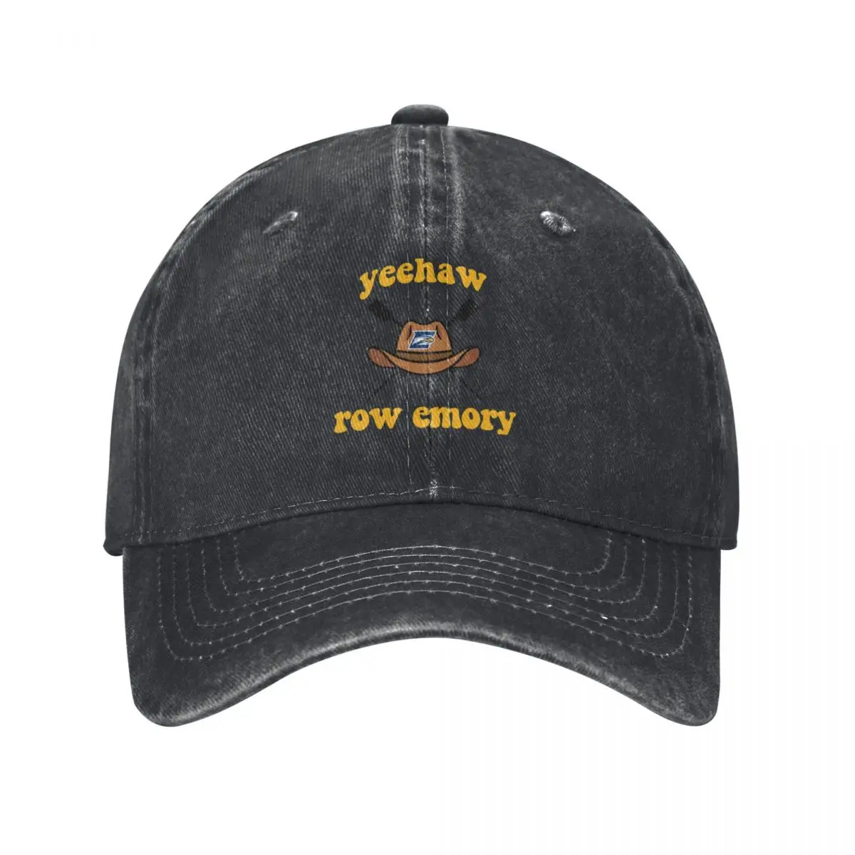 yeehaw row emory Baseball Cap Hat Beach Fishing cap western Hat Beach Bag Women Beach Fashion Men's