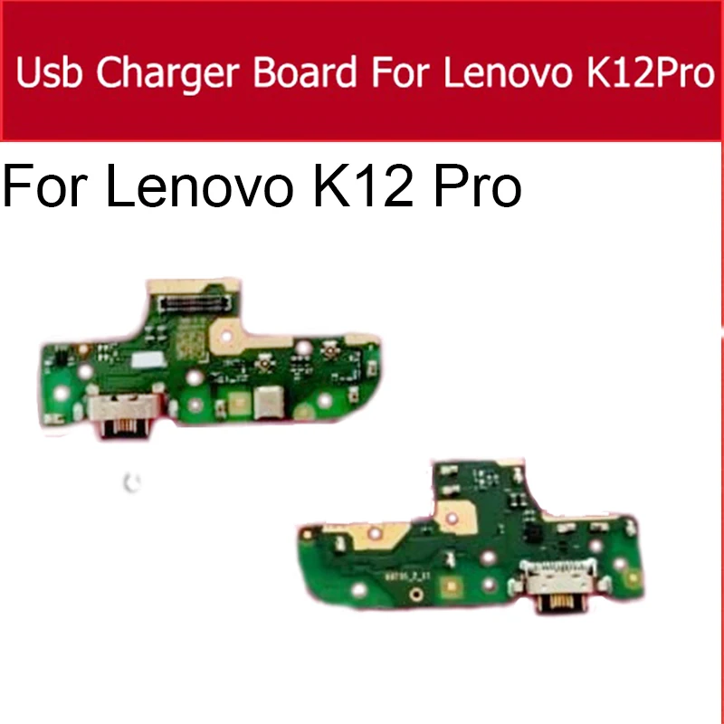 

USB-док-станция для зарядки для Lenovo K12Pro, USB-разъем для зарядного устройства, плата порта микрофона для микрофона, запасные части для телефона