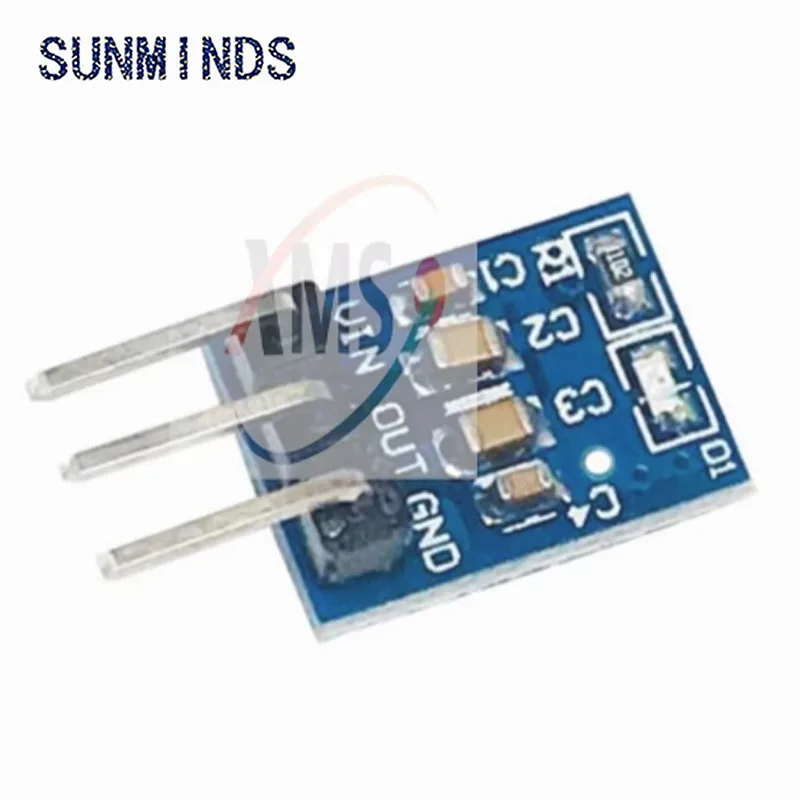 1-10PCS 5V To 3.3V DC-DC Step Down Power Supply Buck Module AMS1117 800MA Automatic Adjustable Boost Board Start Limit Voltage