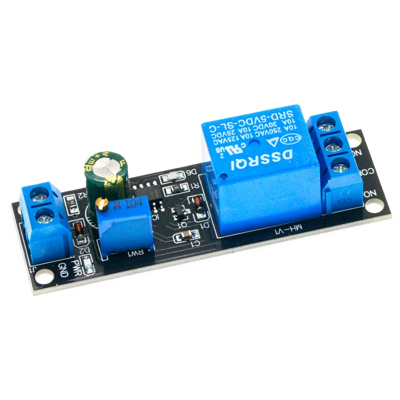 NE555จับเวลาสวิทช์ปรับโมดูลรีเลย์หน่วงเวลาโมดูล DC 5V / 12V Delay เชื่อมต่อ/ตัดการเชื่อมต่อรีเลย์ shield สำหรับ Arduino