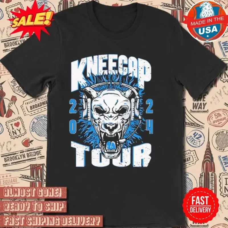 Official Kneecap Tour 2024 Vintage Painting t shirt S 5XL
