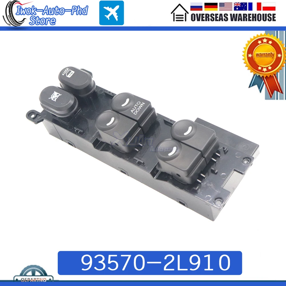 

Автомобильный передний правый RHD электрический главный переключатель управления стеклоподъемником 93570-2L910 для Hyundai I30 2007-2012 935702 L910