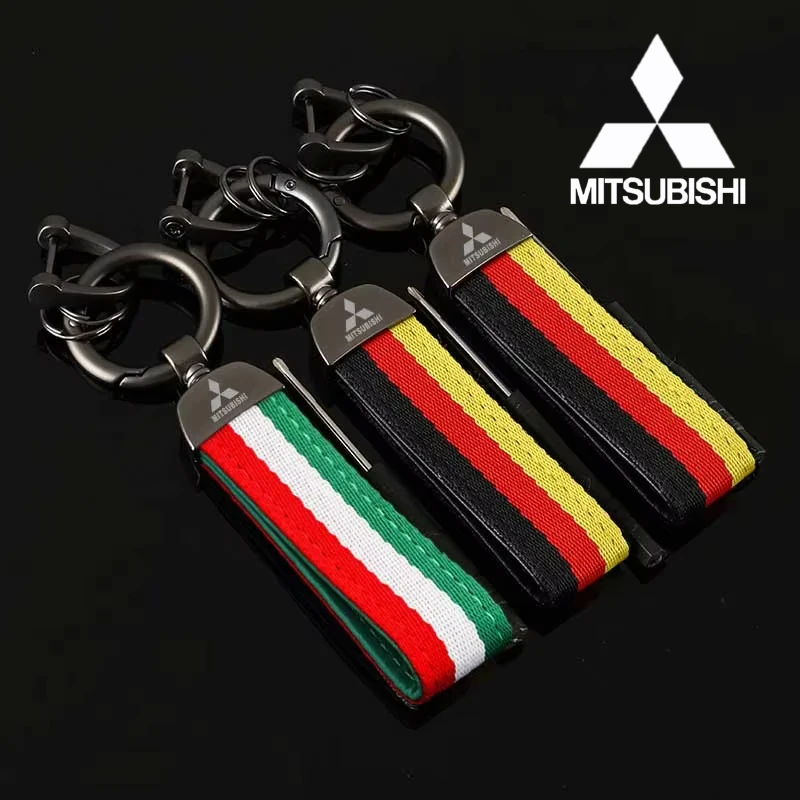 

Для Mitsubishi Lancer Pajero Galant Grandis OTO ASX Mirage Outlander Delica Xpander нейлоновый автомобильный брелок-держатель для ключей подвеска