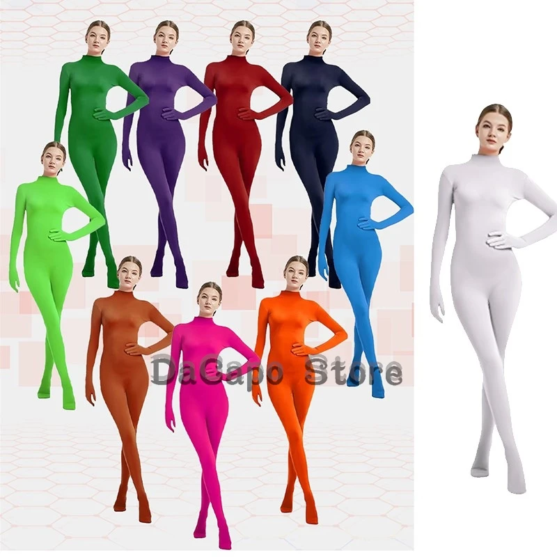 Kig Fursuit Cosplay Accessories Undershirt Adult Full Body Spandex Skin Tight Suits Halloween Party Base Layer Colorful Zentai