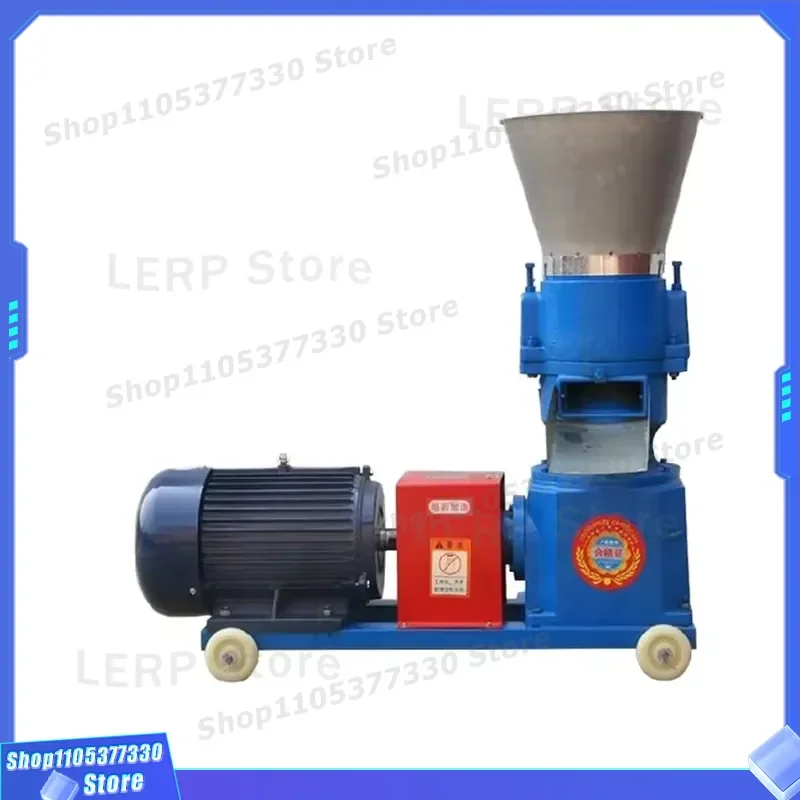 100kg h Stainless Steel Feed Pellet Machine High Yield Poultry Chicken Cattle Farming Equipment 220V 380V Single Three Phase
