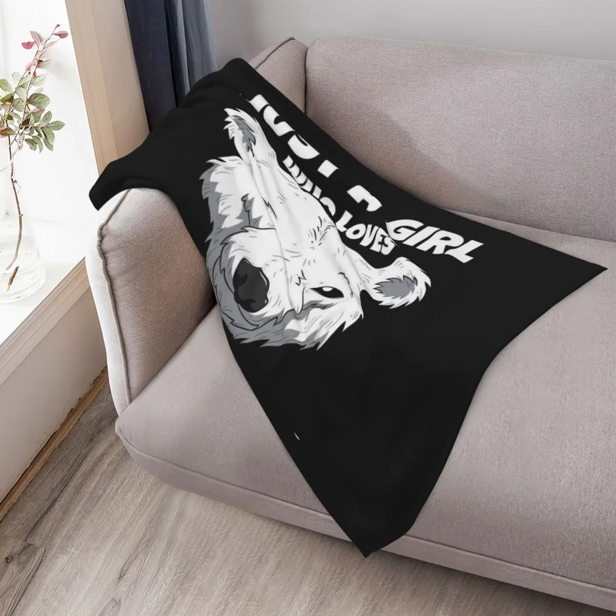 Womens Just A Girl Who Loves Polar Bears Throw Blanket Cute Thermal Luxury Throw Summer Summer Beddings Blankets 3