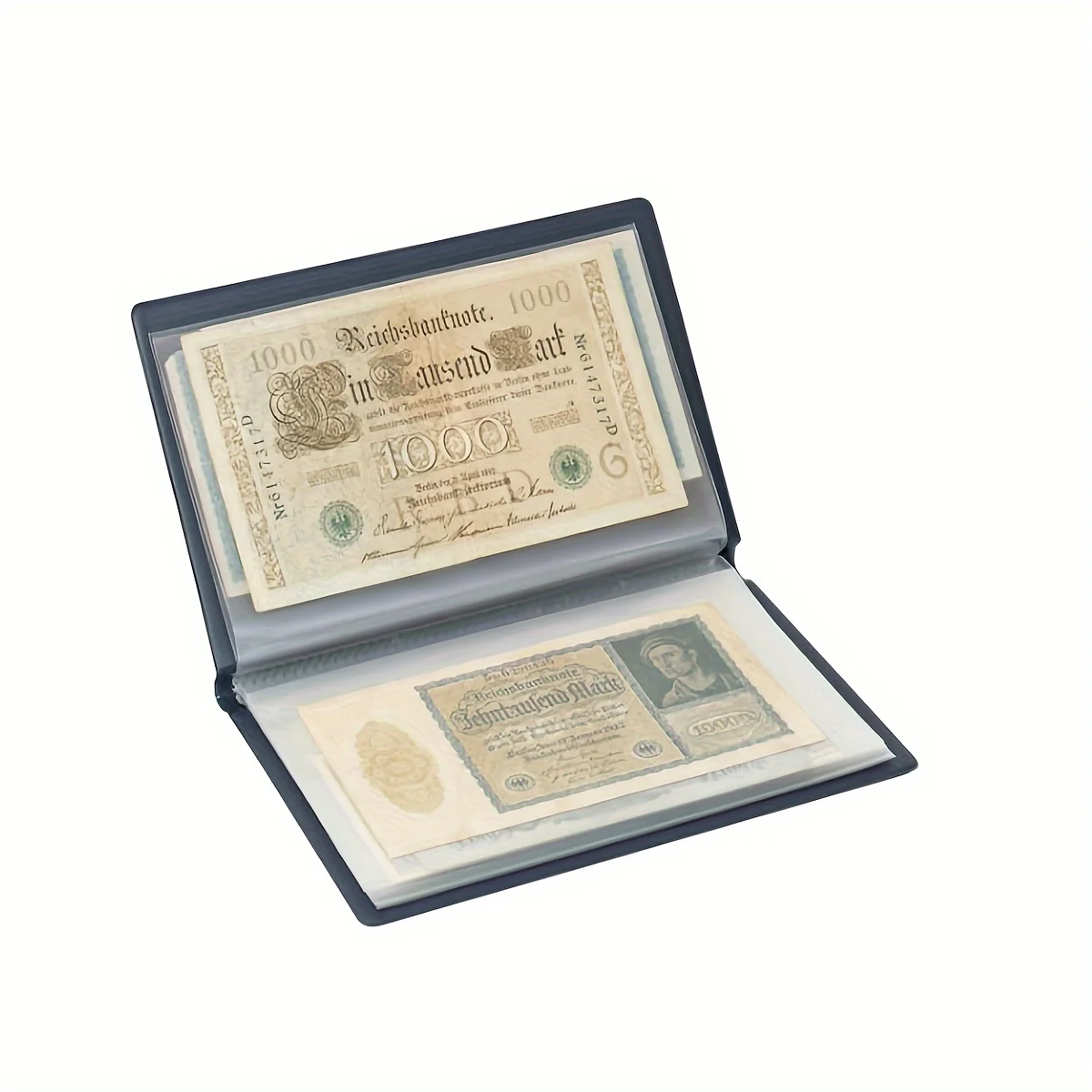 20 Sheets Graded Banknote Album Currency Holder Book for Slabbed Banknotes Paper Money Collection Storage Display Case