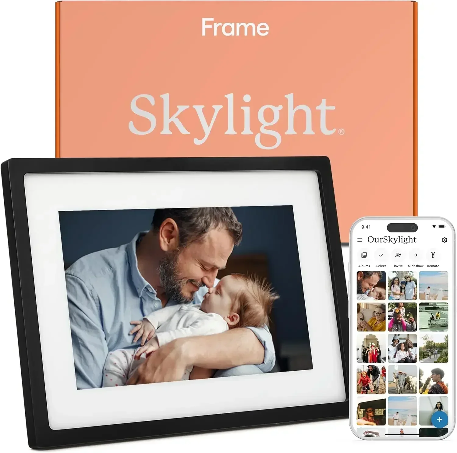 Frame – WiFi Digital Picture Frame Customer Support, Touch Screen Digital Photo Frame with Easy Setup, Photo Gifts for Parents a