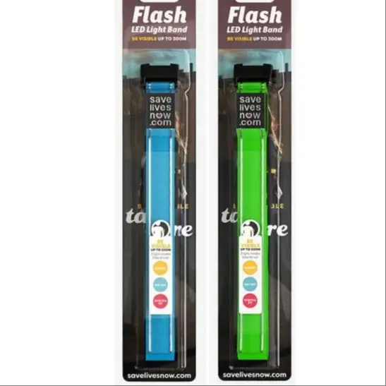 

【COMMIX】2-Pack Night Safety Must-Have! All-in-One LED Reflective Gear for People and Pets (Blue & Green)