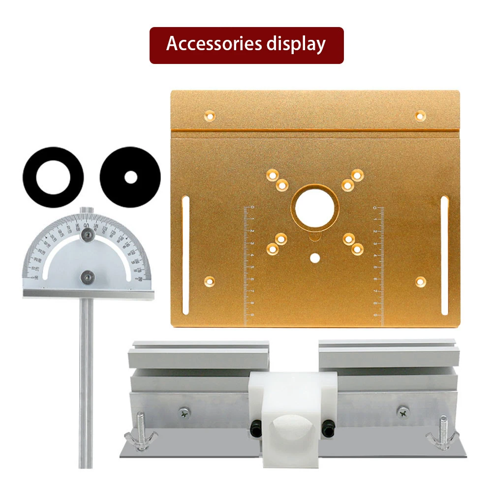 Aluminum Alloy Push Ruler Chamfering Plate C8 Woodworking Engraving Machine Inverted Board Electric Wood Milling Table