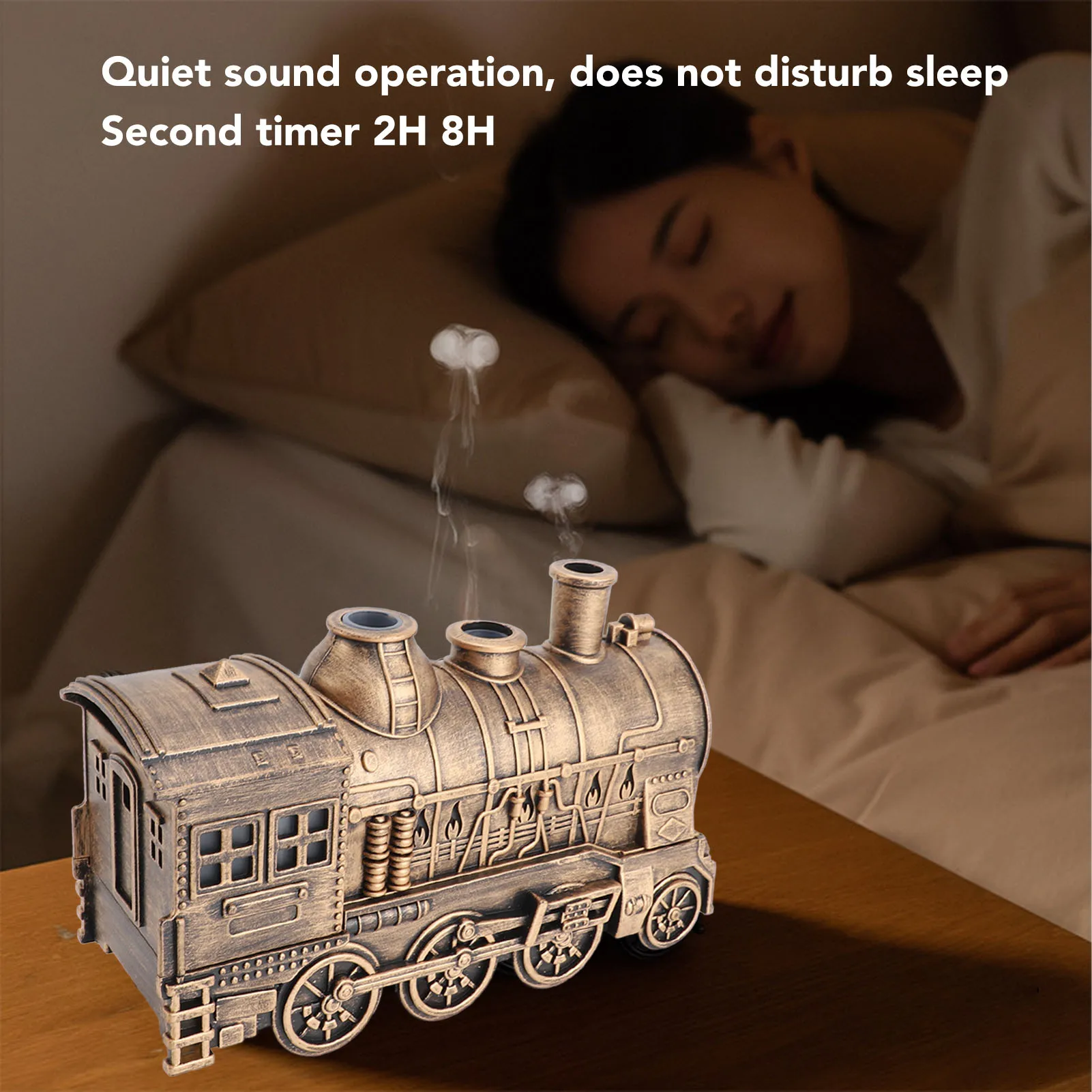 300ml Train Air Humidifier Ultrasonic Aromatherapy Diffusers Mist Maker Fragrance Essential Oil Aroma Difusor Remote control