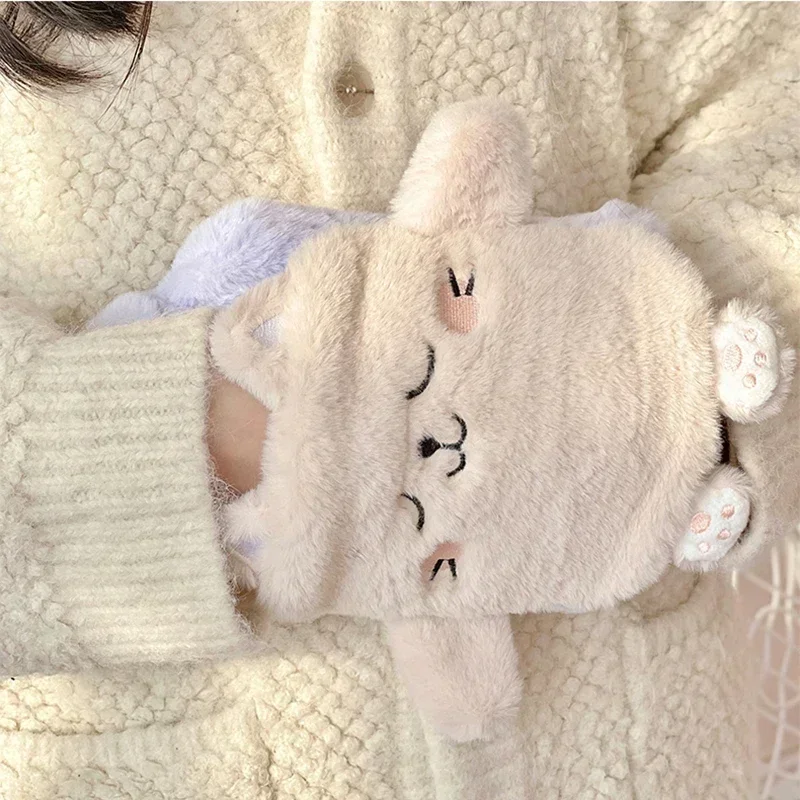 New Kawaii Hot Water Bags Plush Rubber Hand and Foot Belly Warmer Explosion-proof Hot Water Bag for Women Period Cute